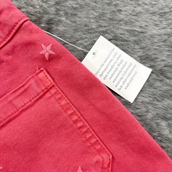 NWT Cat & Jack Americana Star Embroidered Denim Shorts XL 14 - Picture 5 of 11